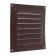 Ventilation grate Zein Lux RM1717kr, 175 x 175 mm, with a grid, metal, brown