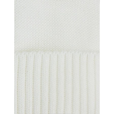 A cap on ties with ears children's Amarobaby Pure Love Bear, with a lining, size 38-40 cm, dairy color-12
