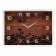 Watch wall, interior "coffee grains", 25 x 35 cm, silent