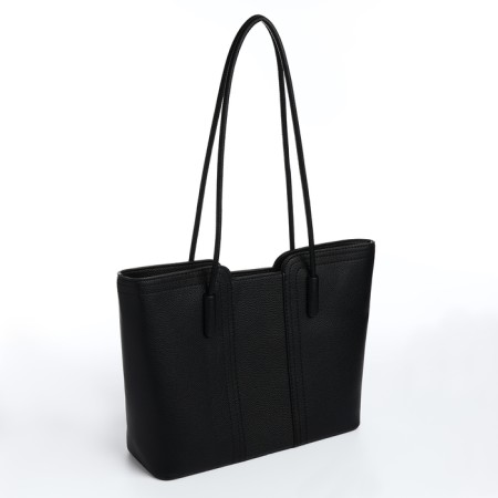 Bag Female Tout with zipper, black color-1