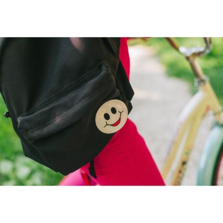Reflective stickers "smiles", d = 6.5 cm, 4 pcs on the sheet, white color-3
