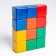 Set of colored cubes, 6 × 6 cm, 12 pieces