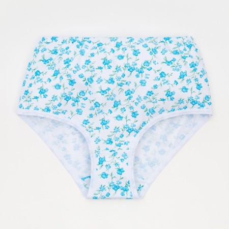 Cowards female slips, turquoise/white color, size 56