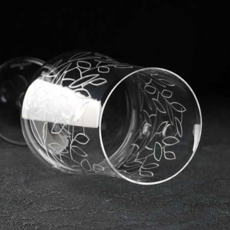 A set of glasses for the wine "Extra", 460 ml, decor leaves, 6 pcs-3