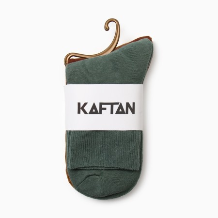 Набор женских носков KAFTAN Base 3 пары, р. 36-39 (23-25 см) горчичн/терракот/зелен-3