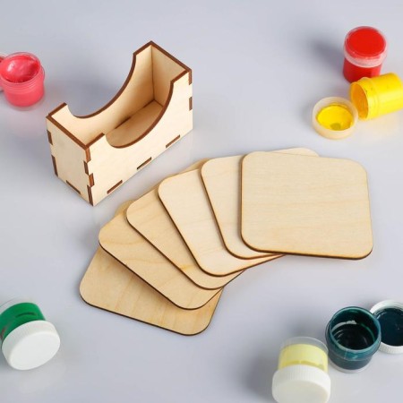 Set "tray with stands for circles" 11 x 7 cm-1