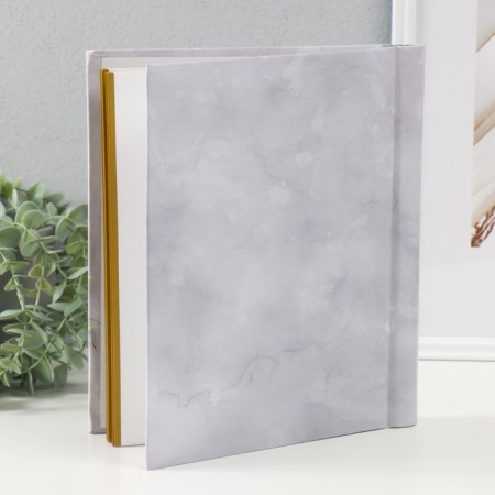 Photo album magnetic 20 sheets 23x28cm "Flower collection14 (3 white roses)"-1