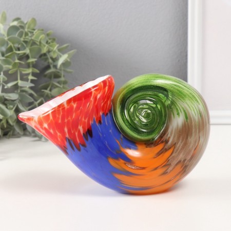 Suvenir glass "Sea shell" multi -colored 9x20x12 cm-3