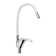 Zein Z2074W kitchen mixer, silicone spout, 40 mm cartridge, brass, white/chrome