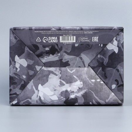 Box Gift team, packaging, "February 23", 22 x 15 x 10 cm-4