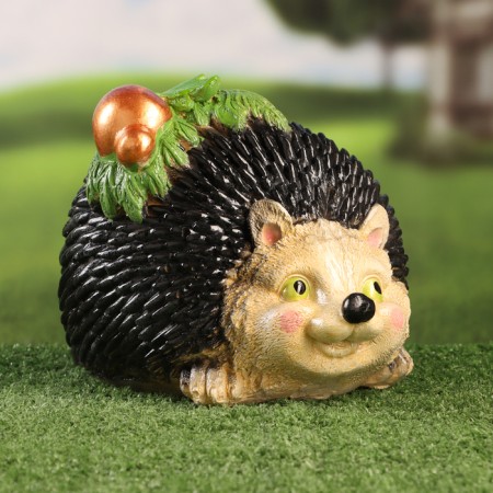 Garden figure "Hedgehog with acorns" 17x23x18cm