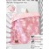 Plaid "Grow together", size 96x87 cm, pink color