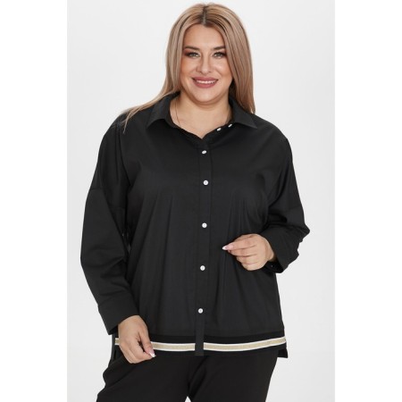 Female shirt, size 54, black color-5