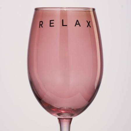 A glass for the wine "Relax", 360 ml, pink-2