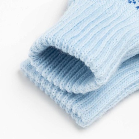 Double children's mittens, blue color, size 14 (6-9 years)-2