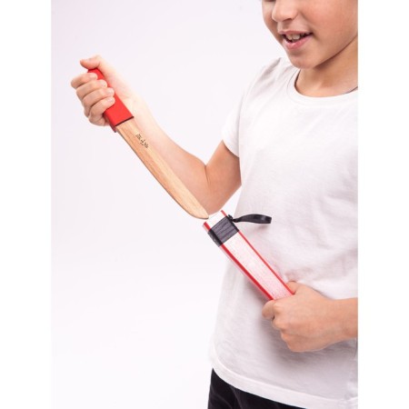 Wooden children's sword "Tanto", red color, beech-12