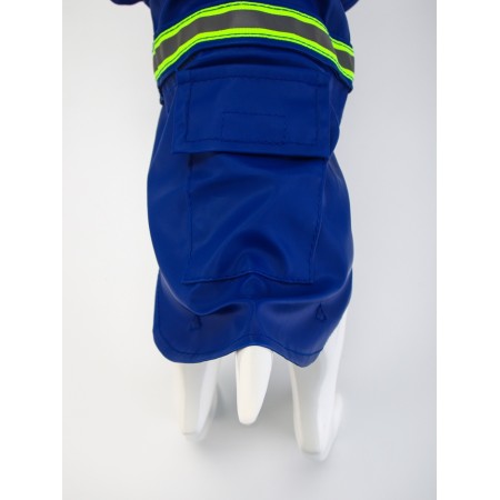 Dog jacket with lining, size L (ds 35, og 47 cm, weight 6-10 kg), blue-3