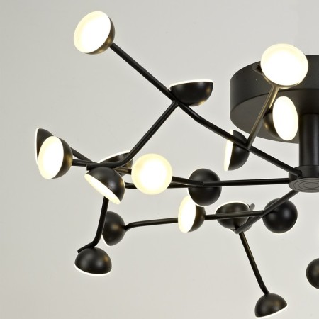 Ceiling chandelier Mantra Adn, Led, 4580lm, 3000k, 310 mm, black color black-3