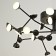 Ceiling chandelier Mantra Adn, Led, 4580lm, 3000k, 310 mm, black color black