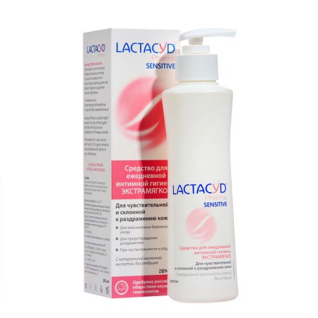 Means for intimate hygiene lactacid pharma for sensitive skin, 250 ml