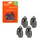 Caps on the tire valve K-5, black, metal, 4 pcs. AVC23