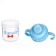 Children's Drinnik with a firm nose "Gentleman", 150 ml., With handles, blue color