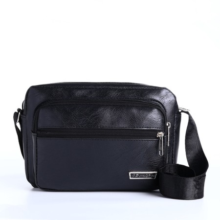 Male bag, black color