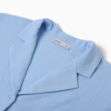 Female pajamas (shirt, shorts) KAFTAN "BASIC" p. 40-42, blue-6