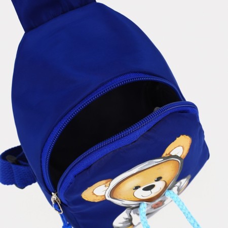 Baby bag with lightning, over the shoulder, blue color-2