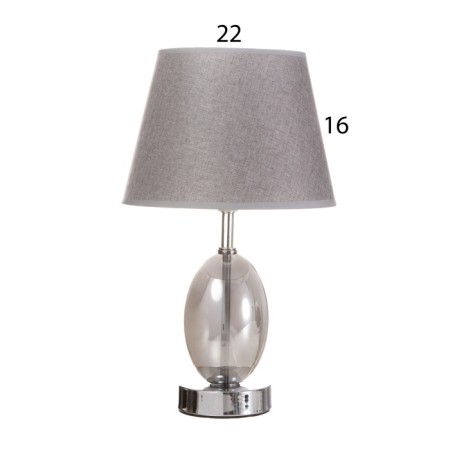 Table lamp "Isolda" 1x40W E27 Smoky 22.5x22.5x38cm-5
