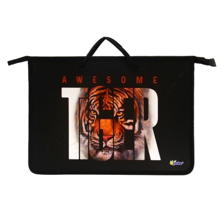 Folder with A4 handles, 340 x 245 x 45 mm, plastic, pens-snuckles, ONICS PT-15 Tiger