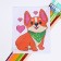 Corgi embroidery with a cross, a set for creativity, 25 x 20 cm