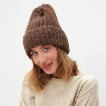 Women's hat Minaku Over One Size 52-58 Brown