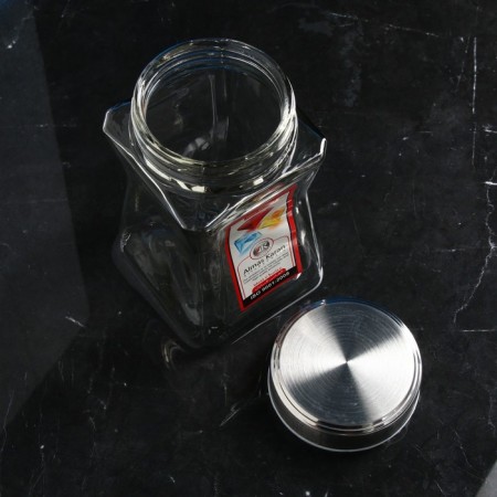 Bank for bulk products "Eiffel", glass, 1.2 l, Iran-2