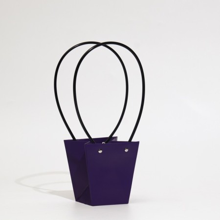 Flower bag purple moisture-resistant, 12 x 12-8 x 8-12.5 cm-1