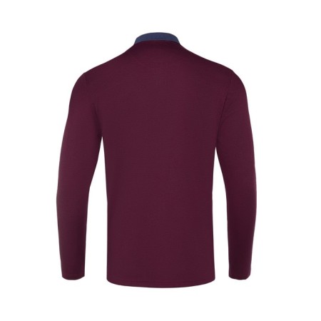 Polo male with long sleeve, burgundy color, size 46 (m)-7
