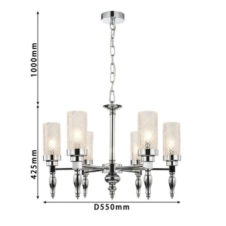 Anima 550 mm hanging chandelier, E14 240W-2
