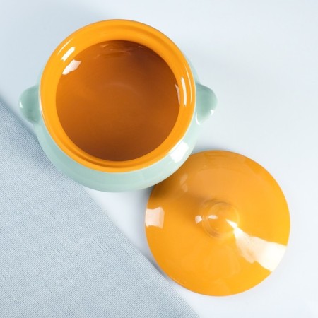 Set of pots "Pancake" 4x0.5l, rainbow mix-10
