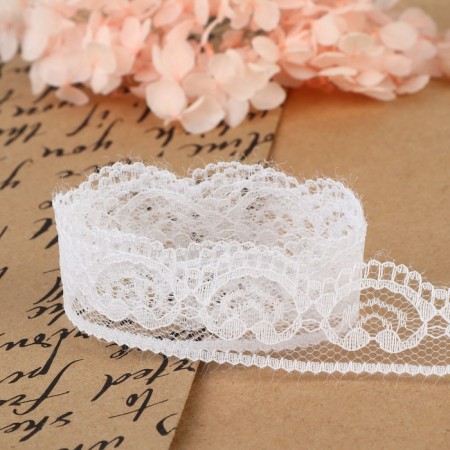 Capricon lace, 23 mm × 10 ± 1 m, white color-3