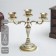 Brass Candlestone for 3 candles "Bavaria" 23 cm.