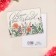 Mini postcard "tender as a flower", flowers, 8 × 6 cm