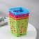 Storage basket "Flowers", plastic, 9 × 9 × 10 cm, color mix