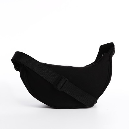 Youth bag with zipper, black color-5