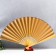 Fan bamboo, textile h = 50 cm "dragons" black