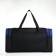 Road bag with lightning, 3 outer pockets, long belt, black/blue color