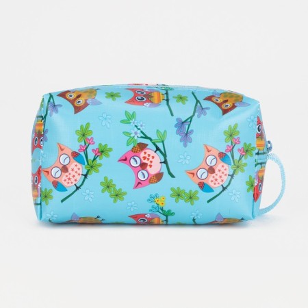 Cosmetic bag with lightning, blue color-1