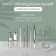 Manicure set, 8 items, in a plastic case, green color