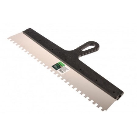 Spatula SIBRTTS 85479, tooth 8x8 mm, stainless steel, plastic handle, 450 mm