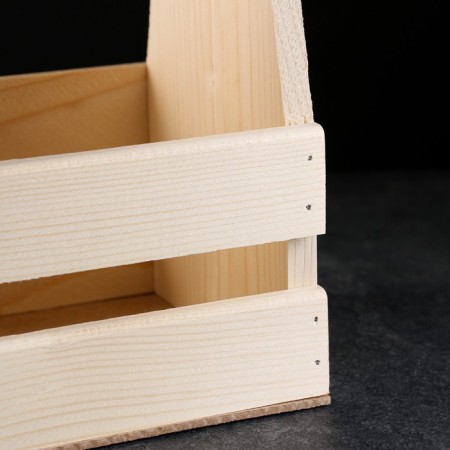 Box for beer 22.5x15.5x33 cm for 6 bottles, natural-3