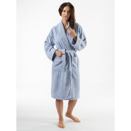 Frequency bathrobe, size 46, lilac color-4